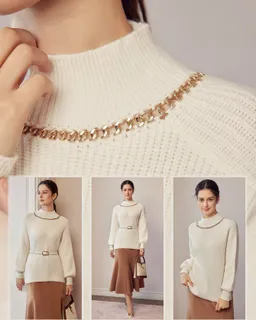 Sweater oversize detalle cadena de Motf en Buzos y Sweaters para argentina