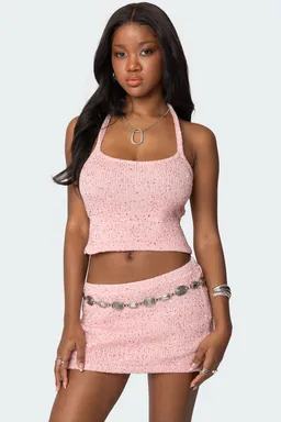 Top lentejuelas espalda descubierta shaylee de Edikted en Tops para argentina