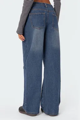 Jeans tiro bajo debbie de Edikted en Pantalones para argentina