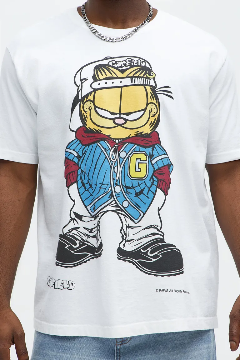 Remera manga corta garfield drip de Fashion Nova en Remeras y Polos para argentina