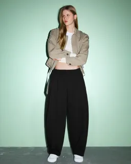 Pantalón jogger barrel de Bershka en Pantalones para argentina