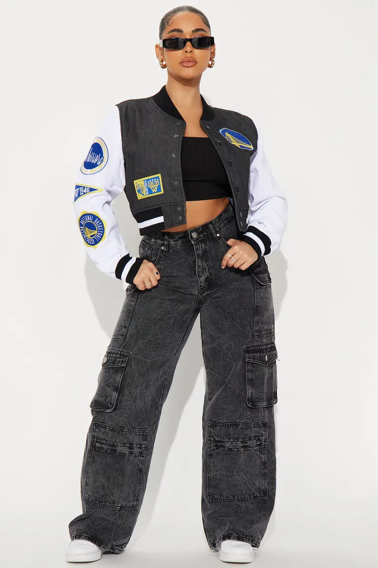 Chaqueta warriors home game de Fashion Nova en Chaquetas para argentina