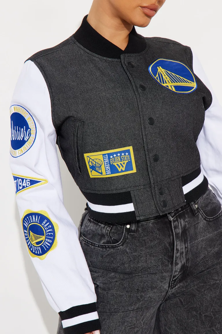 Chaqueta warriors home game de Fashion Nova en Chaquetas para argentina