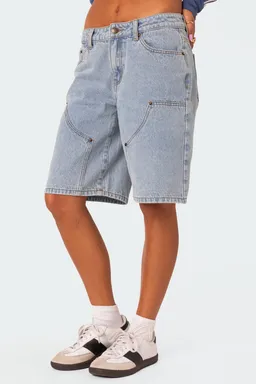 Bermudas jacqui tiro bajo denim de Edikted en Shorts para argentina