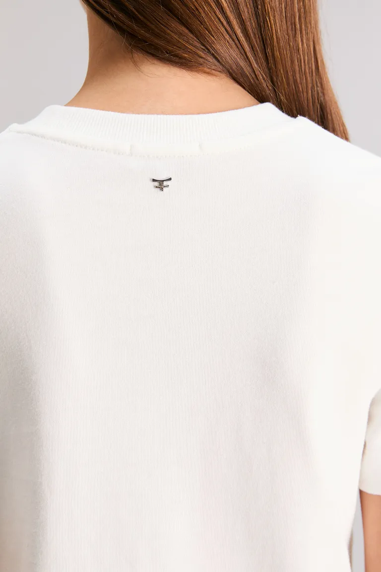 Remera Love Bite con bordado de mostacillas e hilo de lurex de Kosiuko en Remeras para argentina