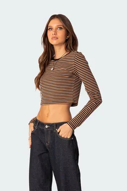 Remera montie rayada manga larga de Edikted en Remeras para argentina