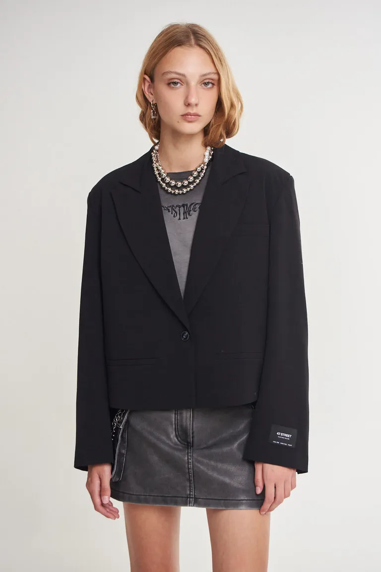 Blazer oversize de corte recto con solapa en punta de 47 Street en Blazers para argentina