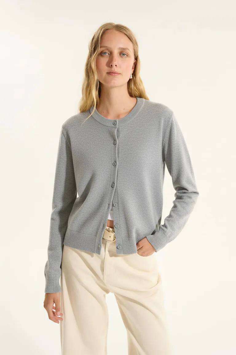 Cardigan de Punto de Manga Larga Estilo Clásico para Mujer de Portsaid en Buzos y Sweaters para argentina