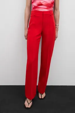 Pantalón recto costuras decorativas de Mango en Pantalones para argentina