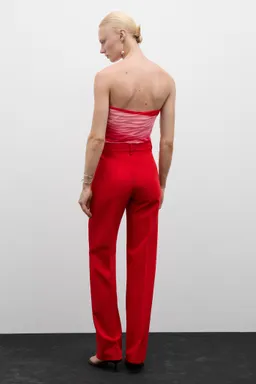 Pantalón recto costuras decorativas de Mango en Pantalones para argentina