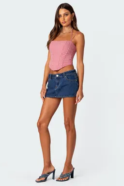Corset cuadros lazos pippa de Edikted en Tops para argentina