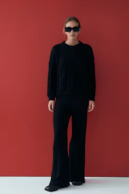 Pantalón palazzo tejido giovesse de Audaz en Pantalones para argentina