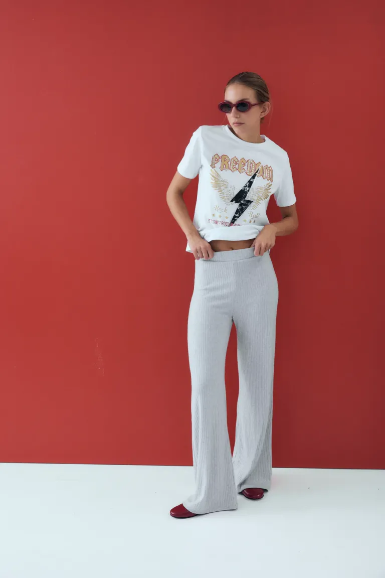 Pantalón palazzo tejido giovesse de Audaz en Pantalones para argentina