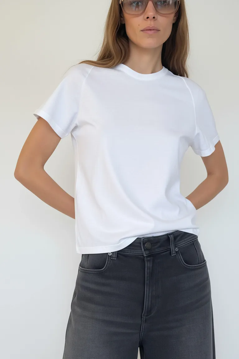 Pantalones vaqueros de tiro alto y pierna extra ancha con acabado relajado de Maria Cher en Pantalones para argentina