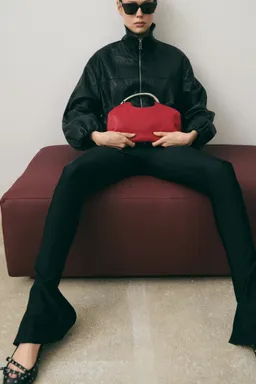 Bolso hombro piel asa metálica de Mango en Bolsos y Carteras para argentina