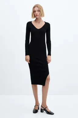 Vestido canalé escote de Mango en Vestidos para argentina