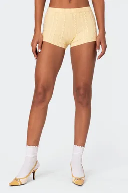 Shorts punto trenzado raegan de Edikted en Shorts para argentina