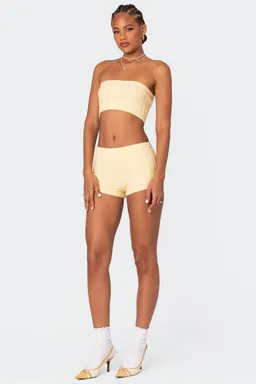 Shorts punto trenzado raegan de Edikted en Shorts para argentina