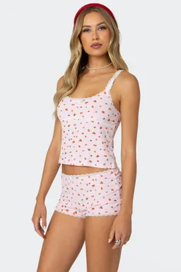 Musculosa estampada frutillas de Edikted en Pijamas y Sleepwear para argentina