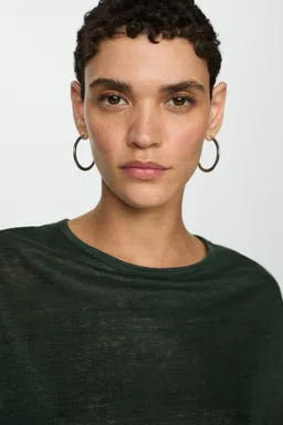 Remera lino manga corta de Mango en Remeras para argentina