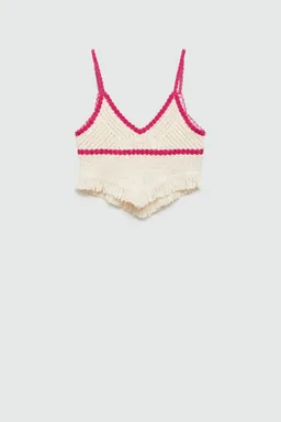 Top crochet con flecos de Mango Teen en Tops para argentina