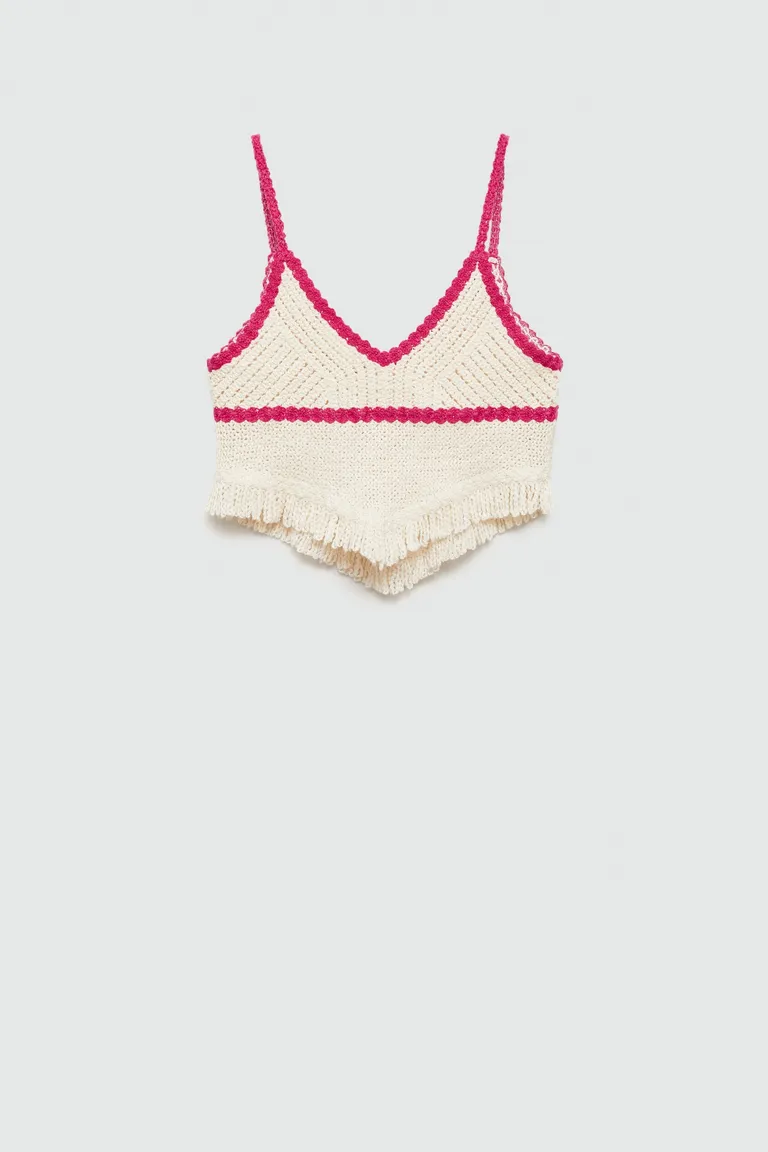 Top crochet con flecos de Mango Teen en Tops para argentina
