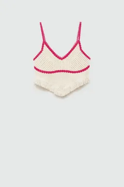 Top crochet con flecos de Mango Teen en Tops para argentina