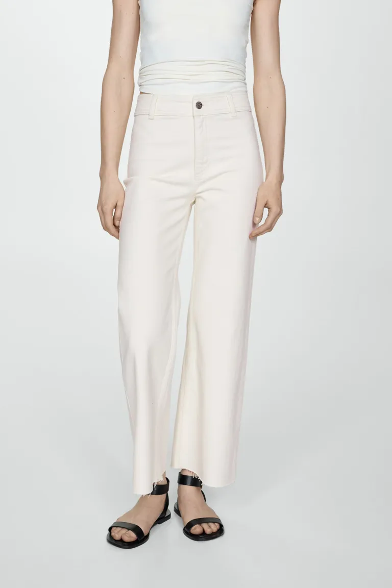 Jeans catherin culotte tiro alto de Mango en Pantalones para argentina