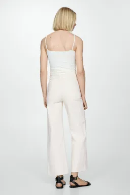 Jeans catherin culotte tiro alto de Mango en Pantalones para argentina