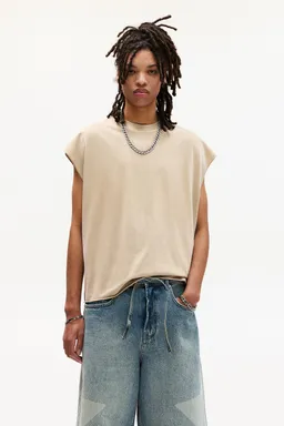 Remera sin mangas lavada de Pull&Bear en Remeras y Polos para argentina
