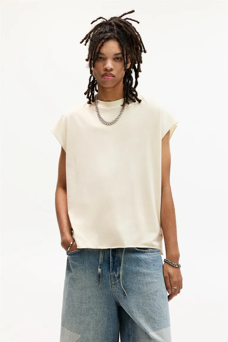 Remera sin mangas lavada de Pull&Bear en Remeras y Polos para argentina