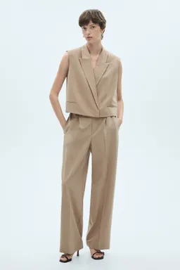 Pantalón traje cintura elástica de Mango en Pantalones para argentina