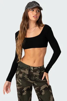 Crop top sydney ribbed de Edikted en Tops para argentina