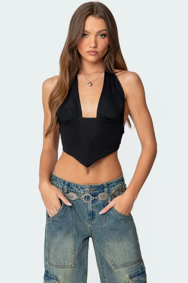 Top halter triángulo espalda descubierta de Edikted en Tops para argentina