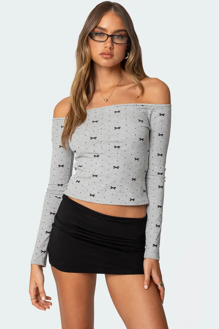 Top ryna con lazos lunares de Edikted en Tops para argentina