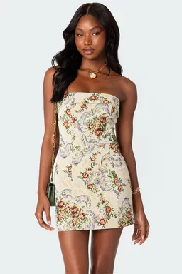 Mini vestido floral con cordones de Edikted en Vestidos para argentina