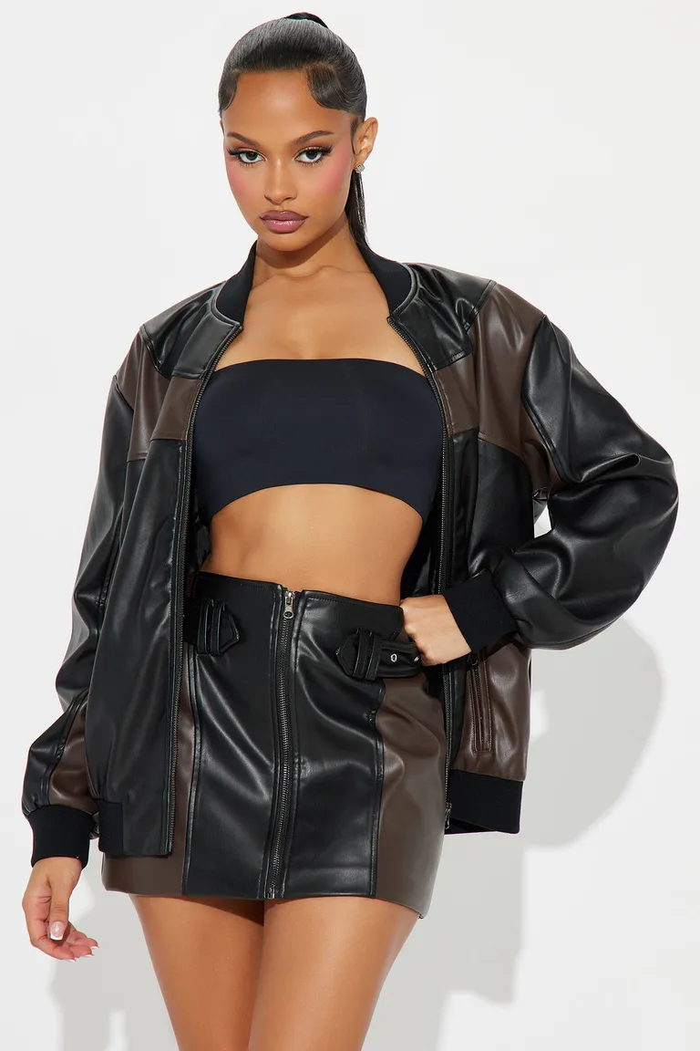 Conjunto falda cuero mia de Fashion Nova en Faldas para argentina