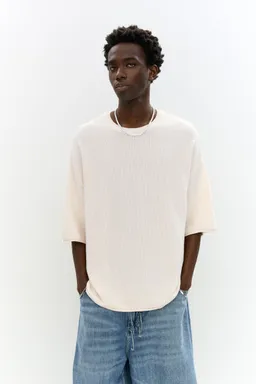 Remera boxy tejido waffle de Pull&Bear en Remeras y Polos para argentina