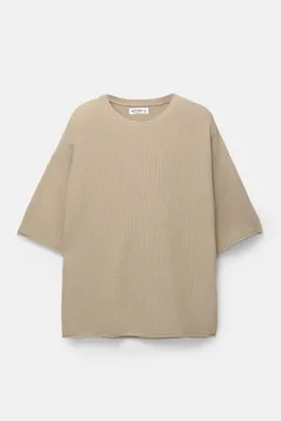 Remera boxy tejido waffle de Pull&Bear en Remeras y Polos para argentina