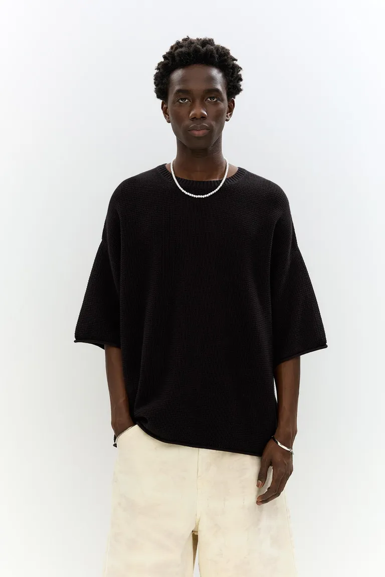Remera boxy tejido waffle de Pull&Bear en Remeras y Polos para argentina