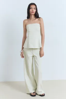 Jeans wideleg tiro medio de Mango en Pantalones para argentina