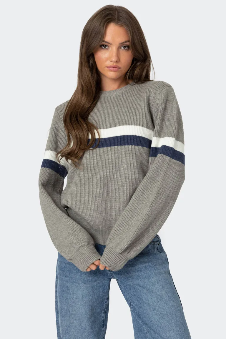 Nautical sweater oversize rayas de Edikted en Buzos y Sweaters para argentina