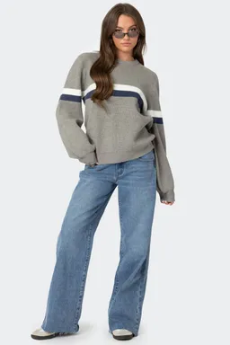 Nautical sweater oversize rayas de Edikted en Buzos y Sweaters para argentina