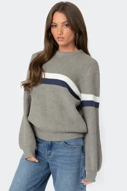 Nautical sweater oversize rayas de Edikted en Buzos y Sweaters para argentina