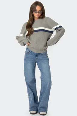 Nautical sweater oversize rayas de Edikted en Buzos y Sweaters para argentina