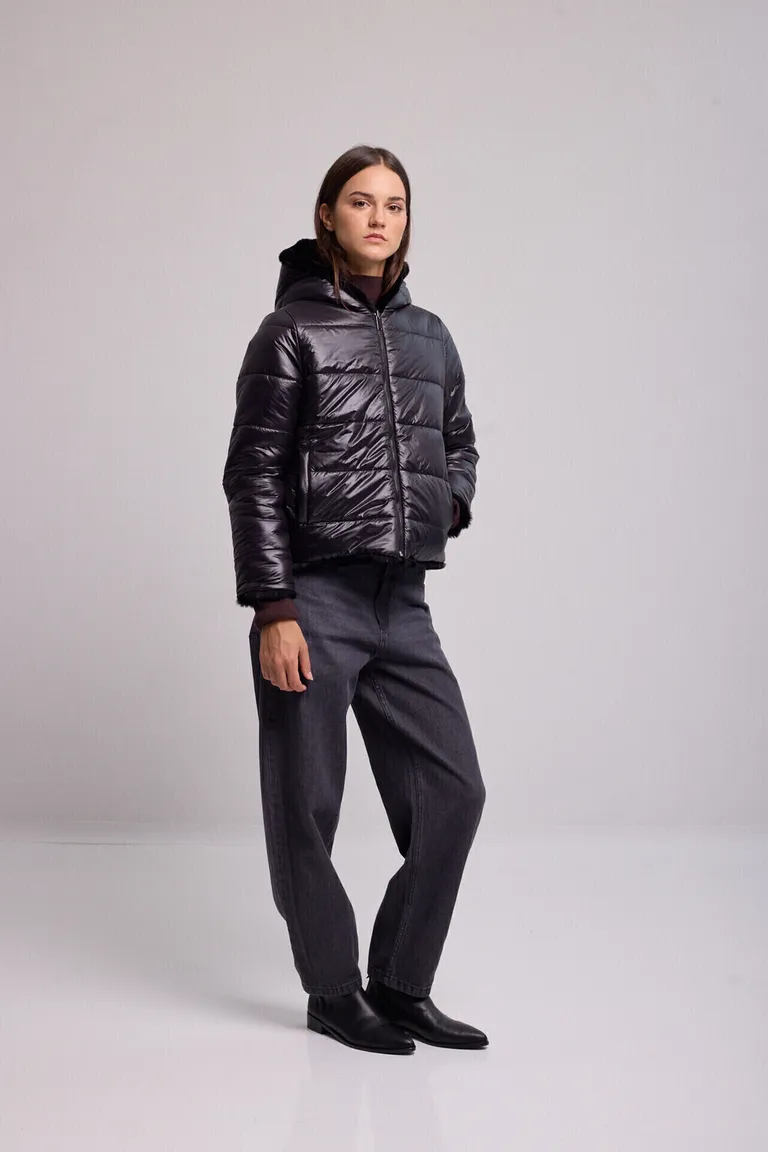 Chaqueta corta reversible con capucha y cierre frontal de Kill en Chaquetas para argentina