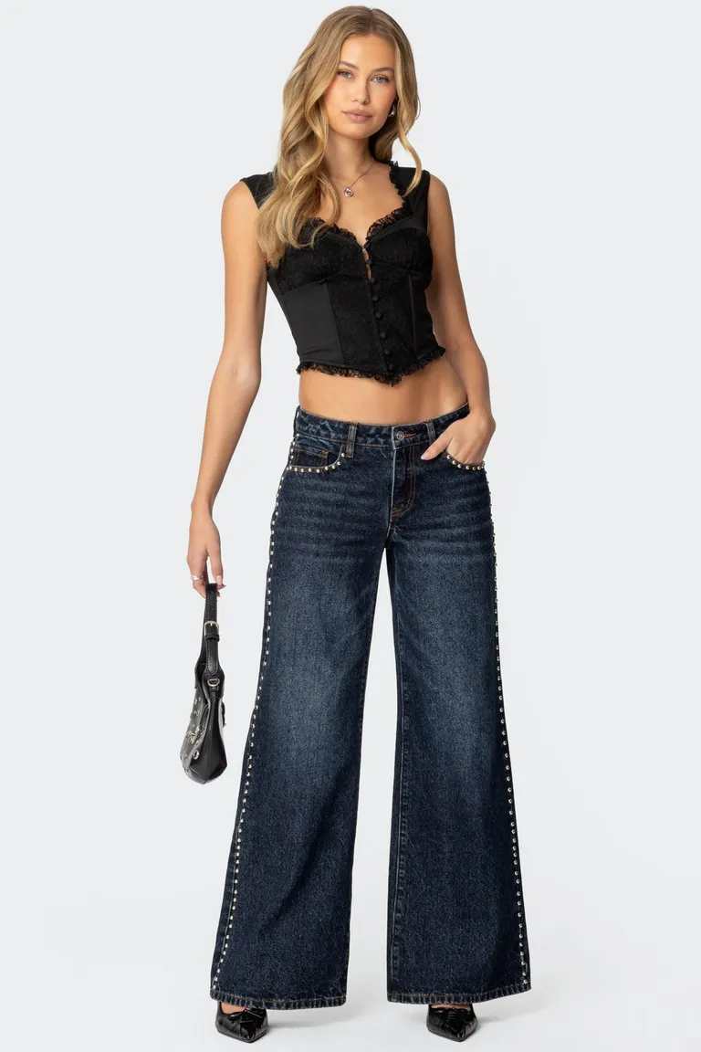 Corset encaje botones frontales de Edikted en Tops para argentina