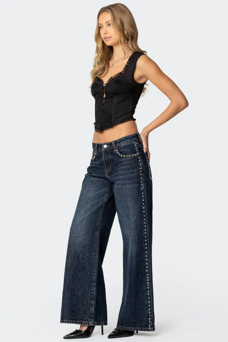 Corset encaje botones frontales de Edikted en Tops para argentina