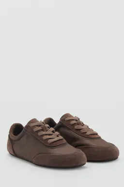 Zapatilla serraje con cordones de Mango en Zapatillas para argentina