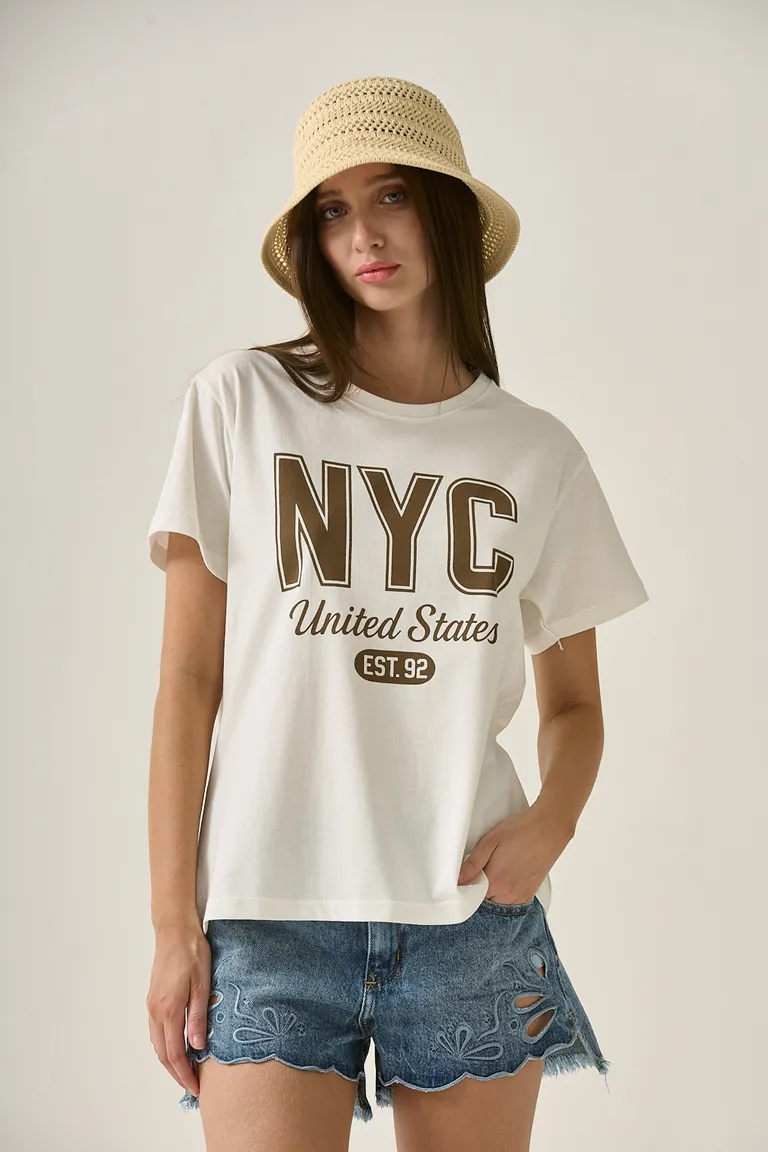 Remera con estampa de la ciudad de Nueva York, Estados Unidos de Sweet en Remeras para argentina